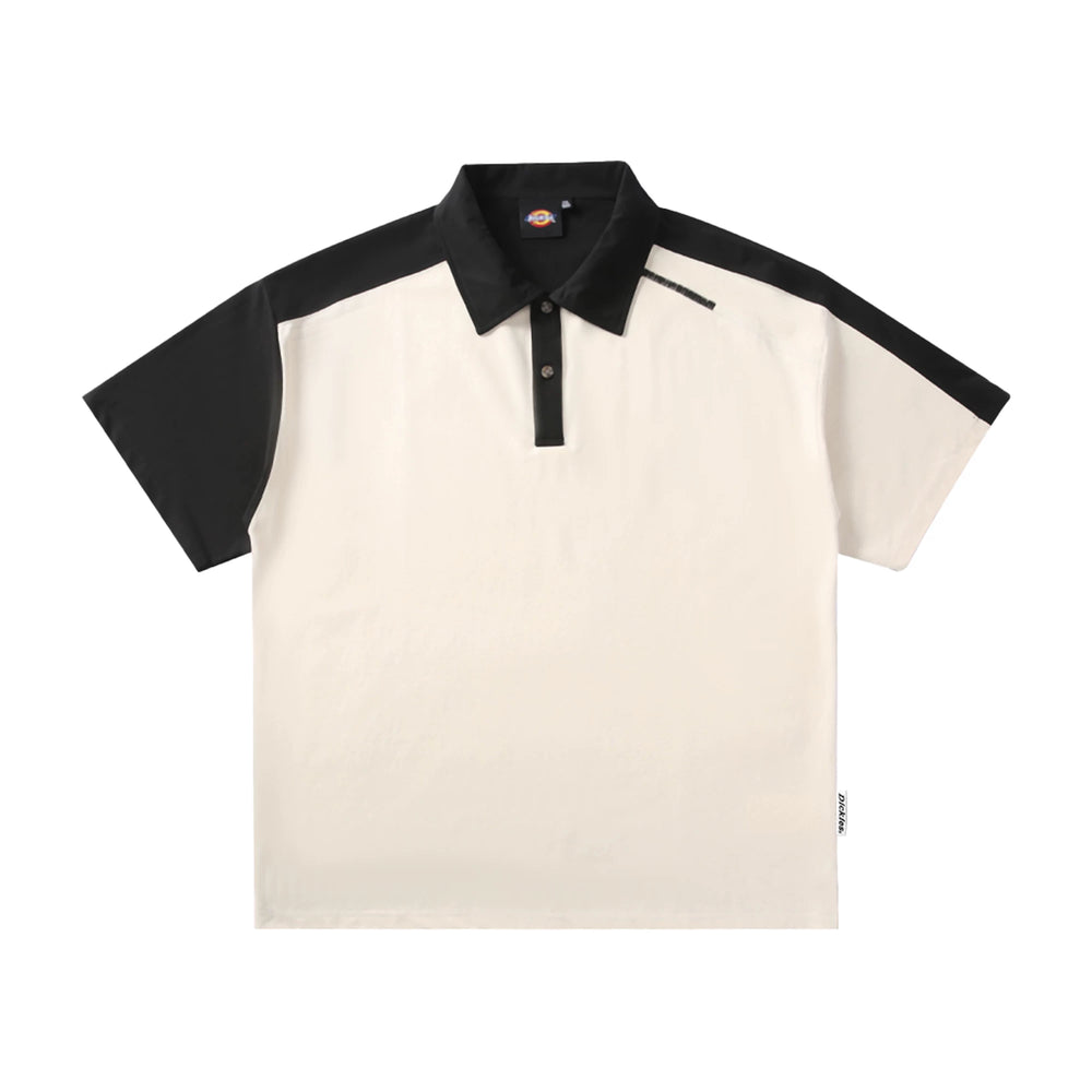 Dickies Cool Color Matching Short Sleeve Polo Shirt for Men's Summer Versatile Commuting Casual Half Sleeve Loose Top M