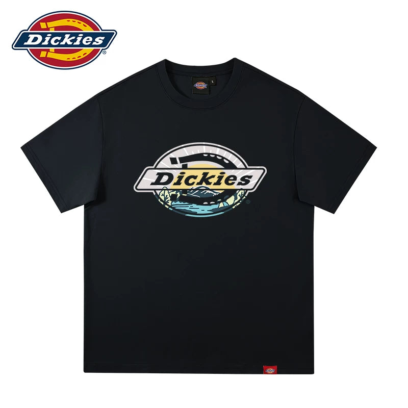 Dickies Cool 26 Summer New Collection Front Chest Sunrise LOGO Pattern Printed Loose Heavy duty Short sleeved T-shirt YHJ