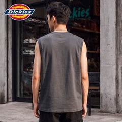 Dickies Cool Suitable Cotton Shoulder Waist Men's Summer Trendy Brand Loose Sports Fitness Sleeveless T-shirt M