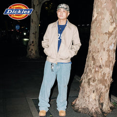 Dickies Emperor Cool 2026 Spring and Autumn Loose Washed Cowboy Double Knee Pants Retro Blue Bull Loose Work Pants J