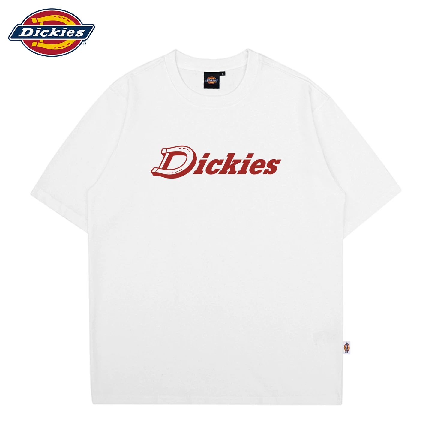 Dickies official short sleeved T-shirt for couples in summer, new American fashion brand pure cotton loose half sleeved top