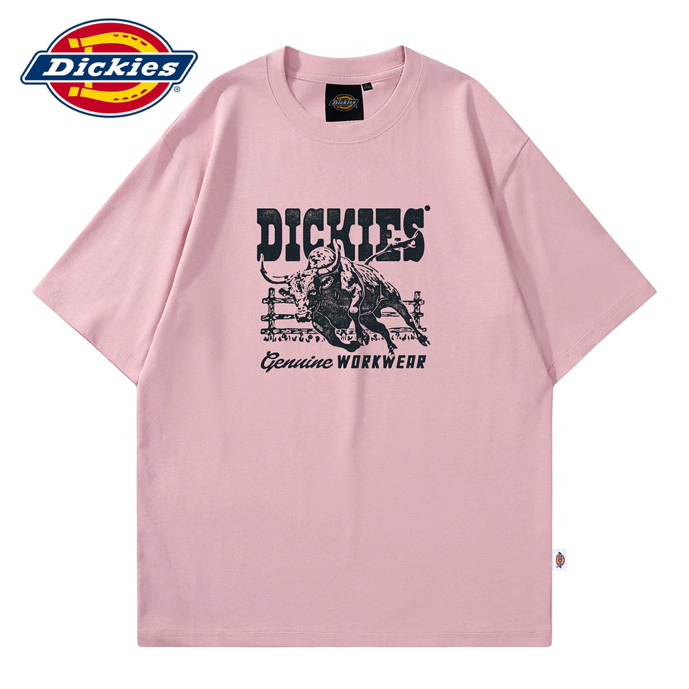 Dickies Cool Summer Soft Round Neck Short Sleeve Men's Thin T-shirt Printed T-shirt Casual Five Step Sleeve Y