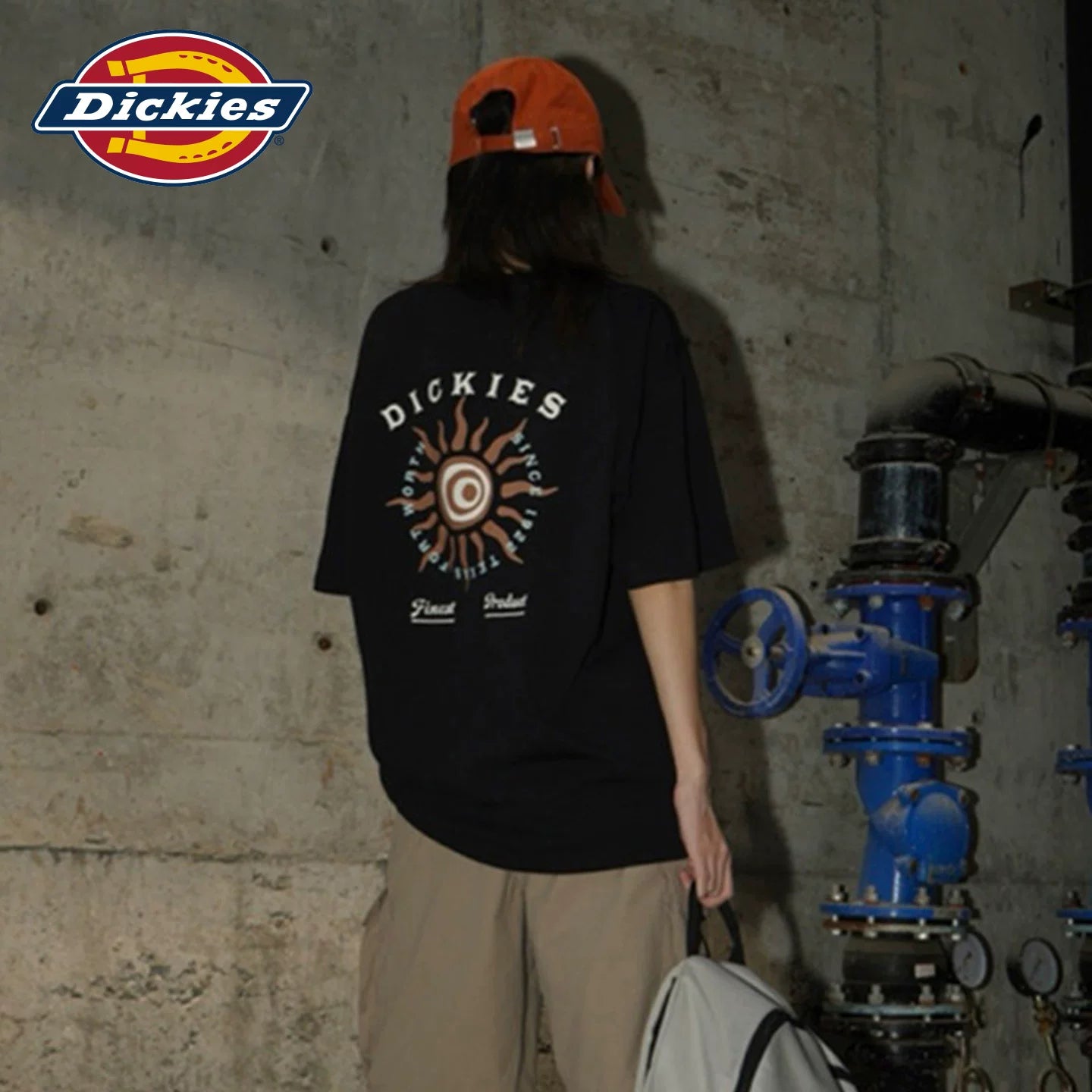 Dickies Emperor Cool Suitable Short Sleeve T-shirt Trendy Brand Versatile Hong Kong Style Half Sleeve Ins Loose T-shirt Summer Clothes J