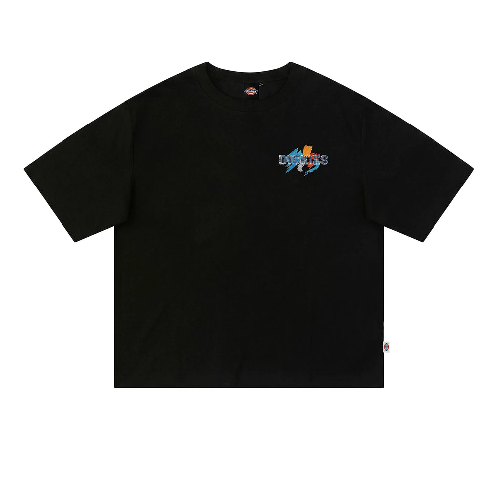 Dickies Emperor Cool Suitable American Graffiti Letter Printed Short sleeved T-shirt Men's Summer Pure Cotton Casual Couple Top M