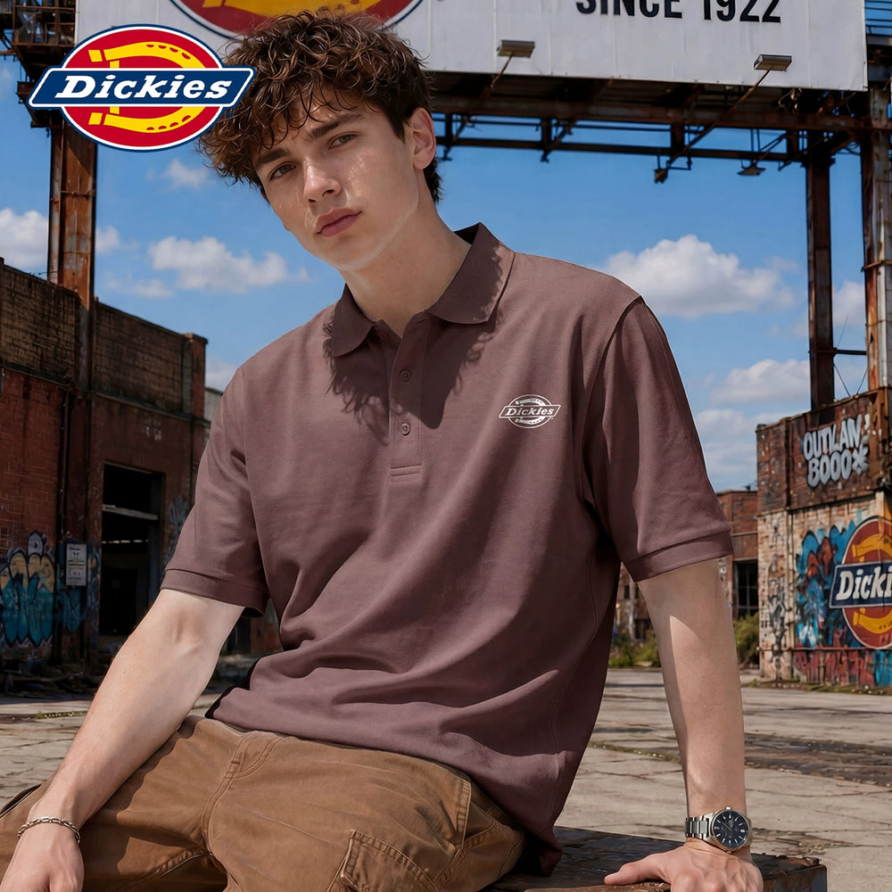 Diesel Dickies summer thin collar short sleeved polo shirt for men's casual top Y