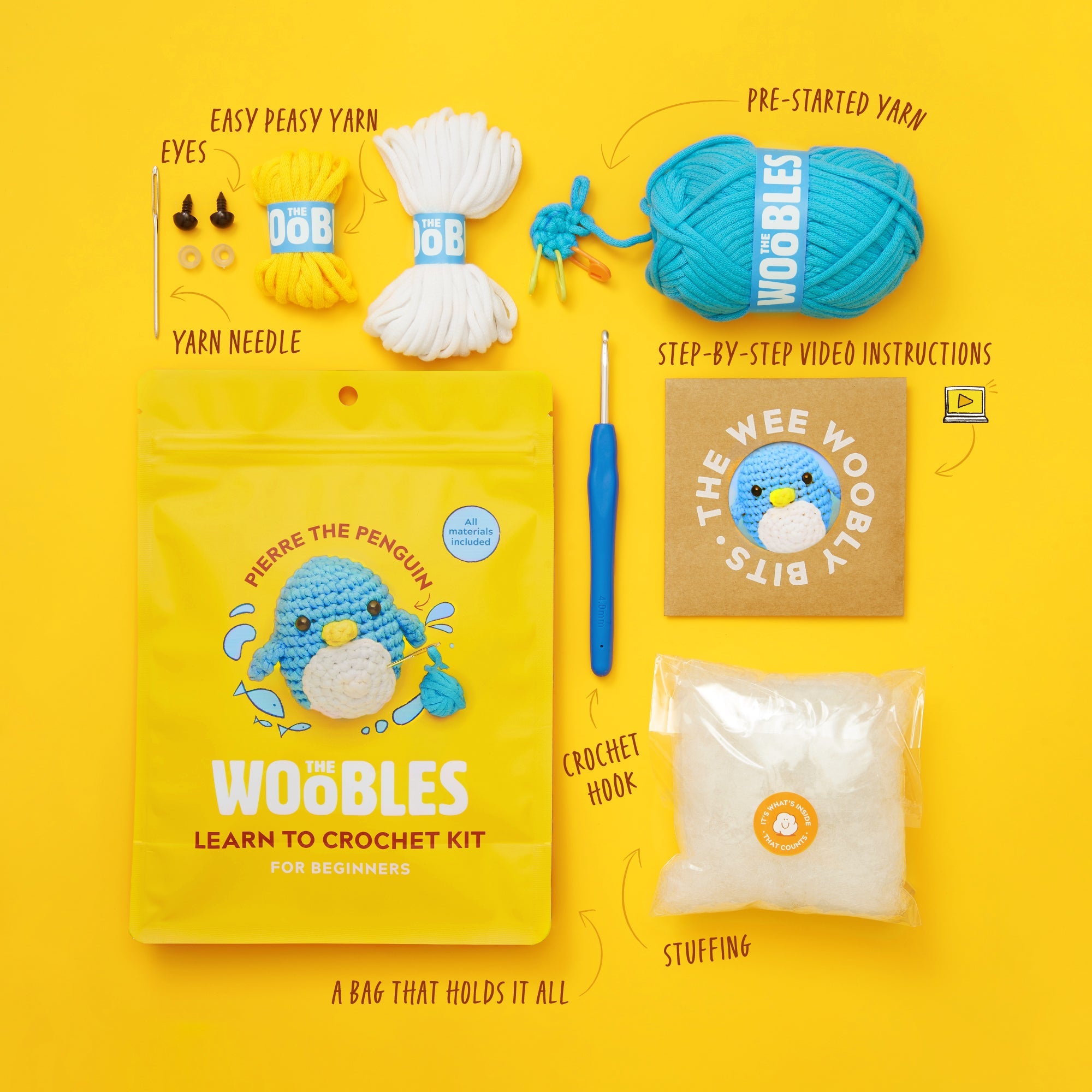 Pierre the Penguin Crochet Kit